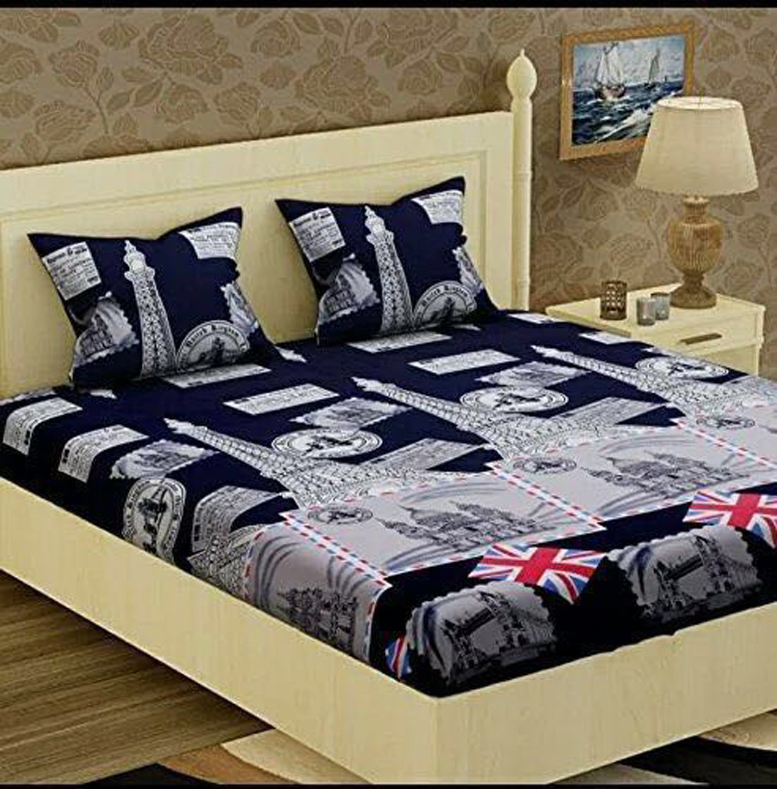 Poly Cotton 3d Printed Bedsheet