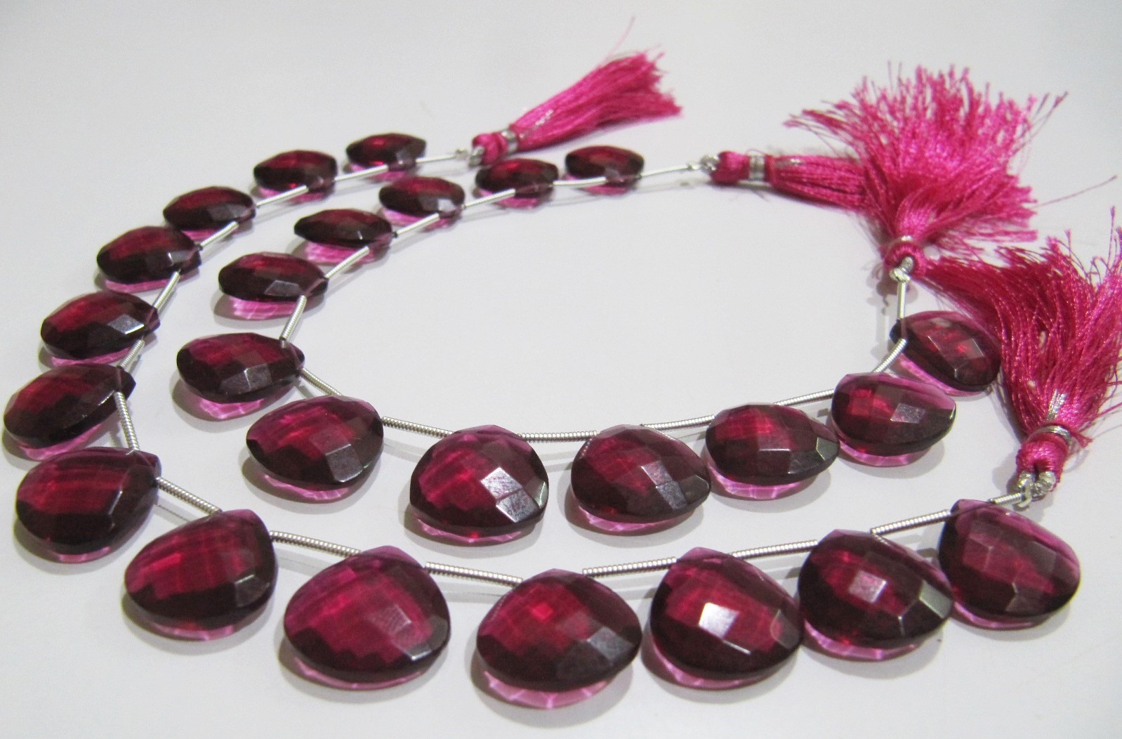 Stone Aaa Super Fine Quality Rubellite Pink Quartz Heart Shape