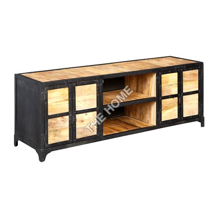 Hard Hearing Oiled Wax Metro Tv Stand