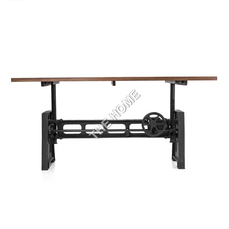 Polished Crank Console Table