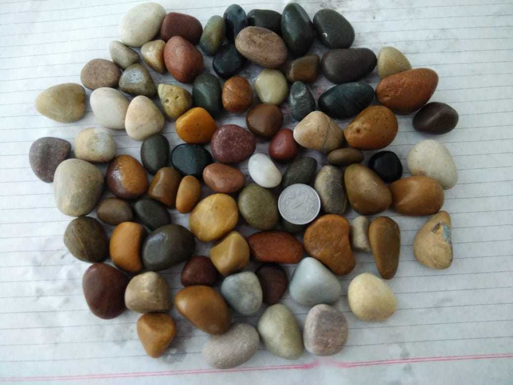 Rock Stone Natural Mix Color Cobbles And Single Color River Pebbles Stone For Interiur And Exteriur Decoration Home Garden Use - Artificial Stone Type: Solid Surface