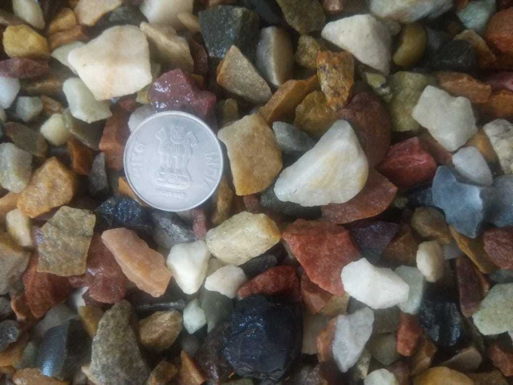Rock Stone Natural Mix Color Cobbles And Single Color River Pebbles Stone For Interiur And Exteriur Decoration Home Garden Use - Artificial Stone Type: Solid Surface