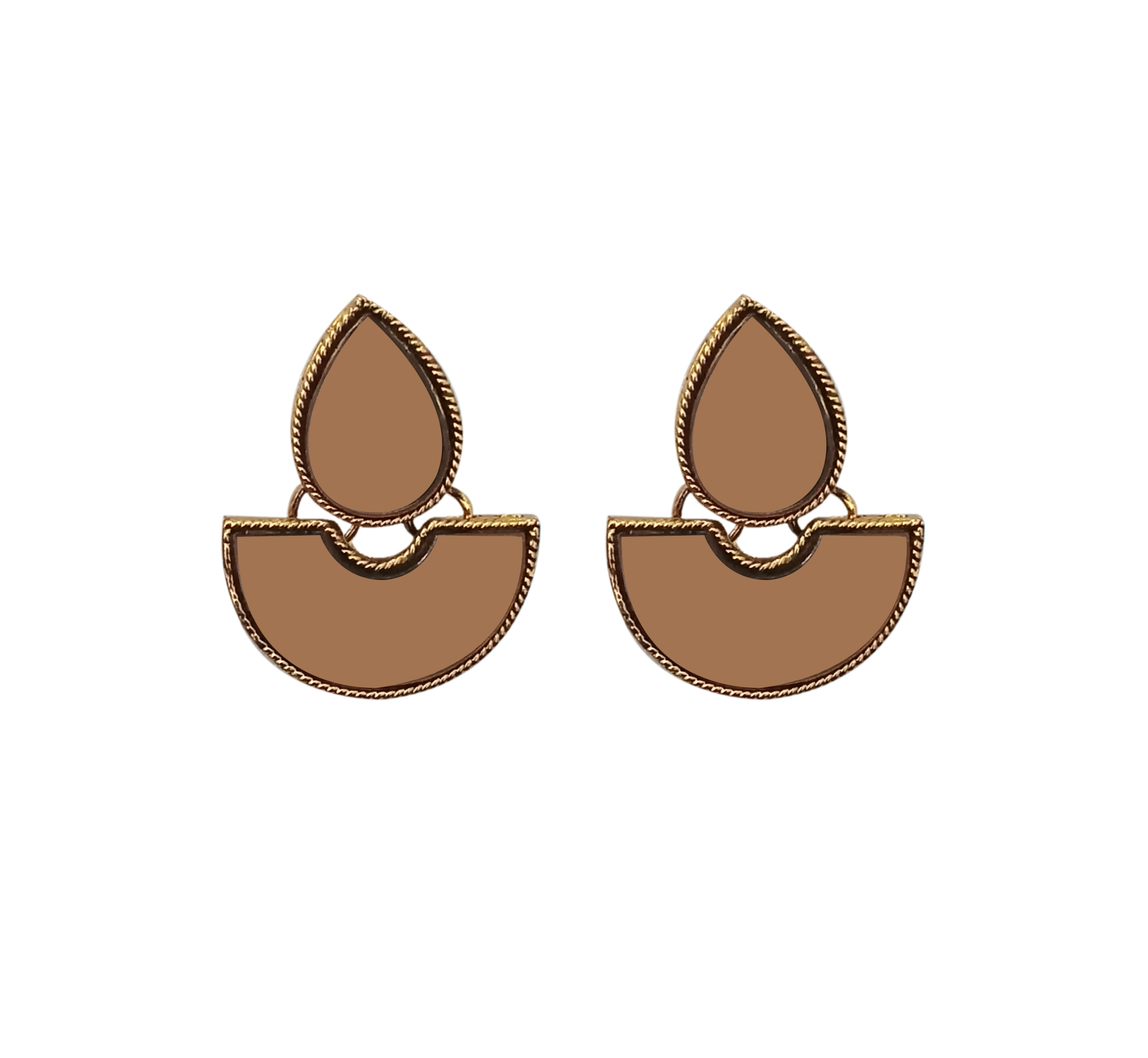 Mirror Dangler Earrings - Zinc Alloy, Stylish Funky Design For Casual & Party Wear | Artfully Crafted To Elevate Your Look