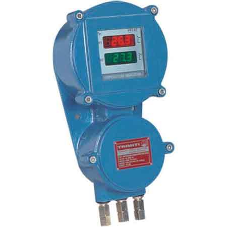 IFDT - Stainless Steel, 350(H) x 190(W) x 135(D) mm | Blue Digital Temperature Indicator with Flame Proof Housing and 1% Accuracy