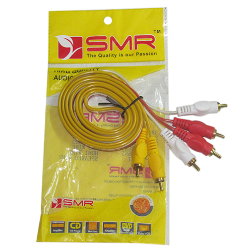 Set Top Box Audio Cable - PVC Insulation, High Voltage, Round Conductor, Multi-Color Connectors | Easy to Use, Long Lasting, Tangle-Free