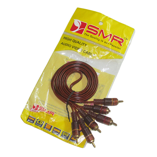 Set Top Box Audio Video Cable - PVC Insulation, Round Conductor, Brown Connector | Hassle-Free Performance, Long Lasting, Sturdy Build Quality