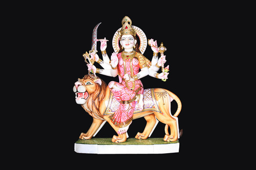 मार्बल दुर्गा माता की मूर्ति