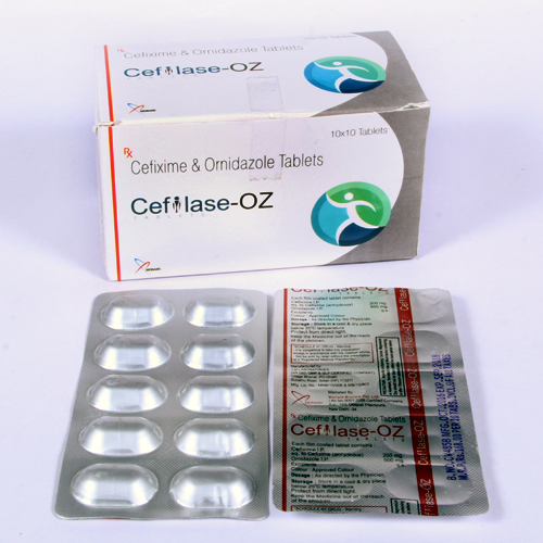 सेफिक्सिम 200 मिलीग्राम + ऑर्निडाजोल 500 मिलीग्राम टैबलेट