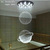 Crystal Chandelier - K9 Crystal Ss304 Stainless Steel, 30 Inch Diameter X 96 Inch Height, 36w Led Lamps, Elegant Bright Illumination