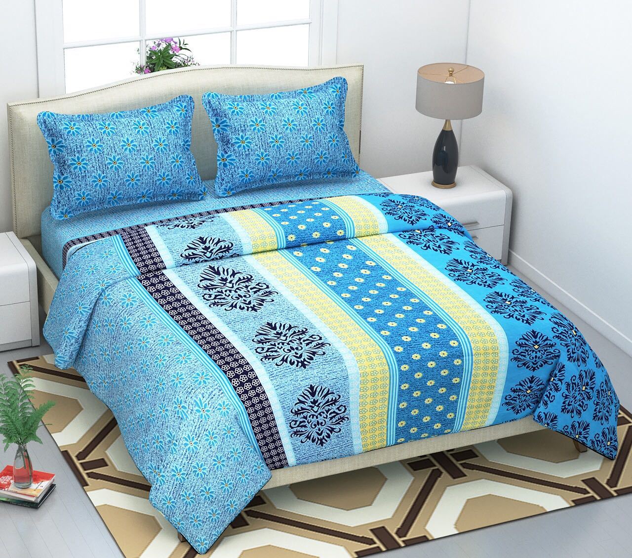 Cotton Printed Bed Sheet