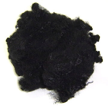 Black Recycled Polyester Staple Fibre
