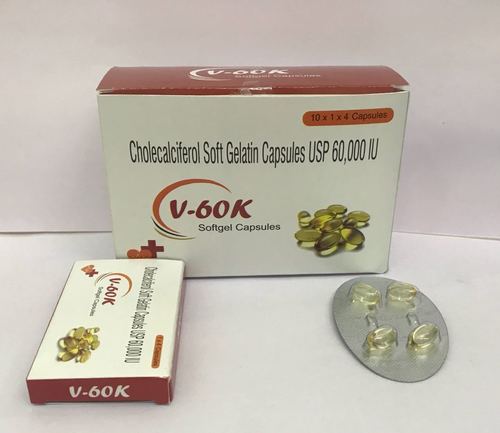 VitaminD3 60000 IU - High-Quality Vitamin D3 Capsules, Promotes Calcium Absorption for Healthy Bones