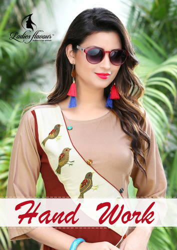 New Concept Of Rayon & Manual Hand Work Kurtis Collection