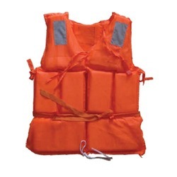 Life Jacket - Polyester, Size Range: 7-adult, Weight Limit: 25-120kg, Color: Red | Iso 12402-5 Certified, Ce Marked, Water Safety For Ages 7 And Up
