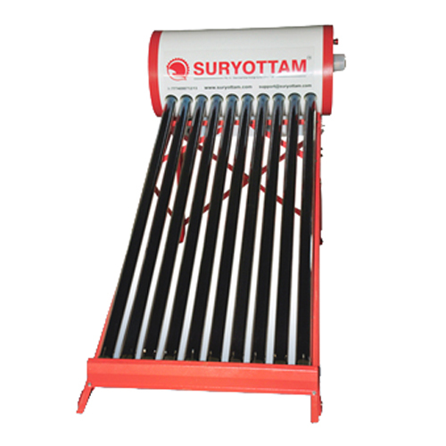 Suryottam 100 LPD Solar Water Heater - 100 Liters Per Day Capacity | High Efficiency, Durable Design, Low Maintenance, Easy Installation, Versatile Usage
