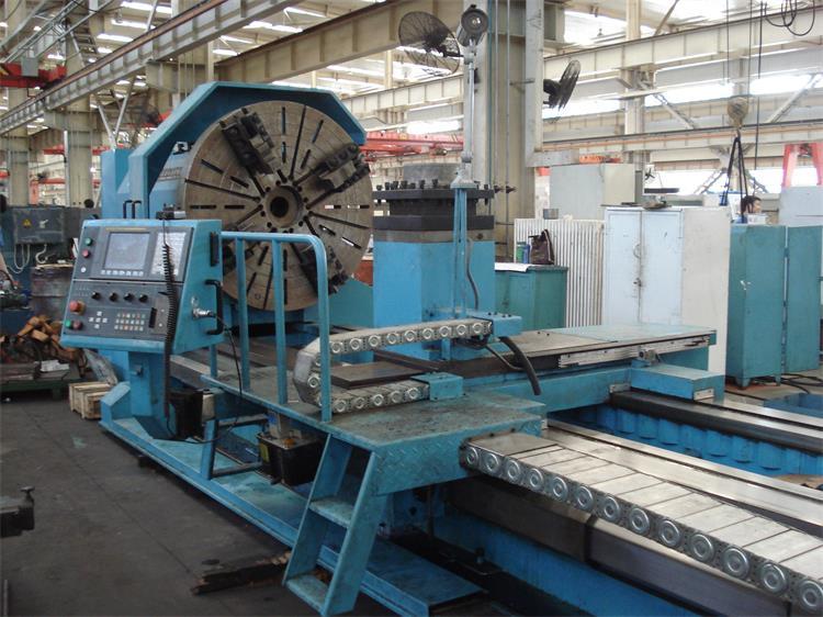 Cnc Heavy-duty Horizontal Lathe - 2000mm Swing, 4000-20000mm Workpiece Length | High Efficiency, Automatic Operation, Fanuc Cnc System, Blue Design