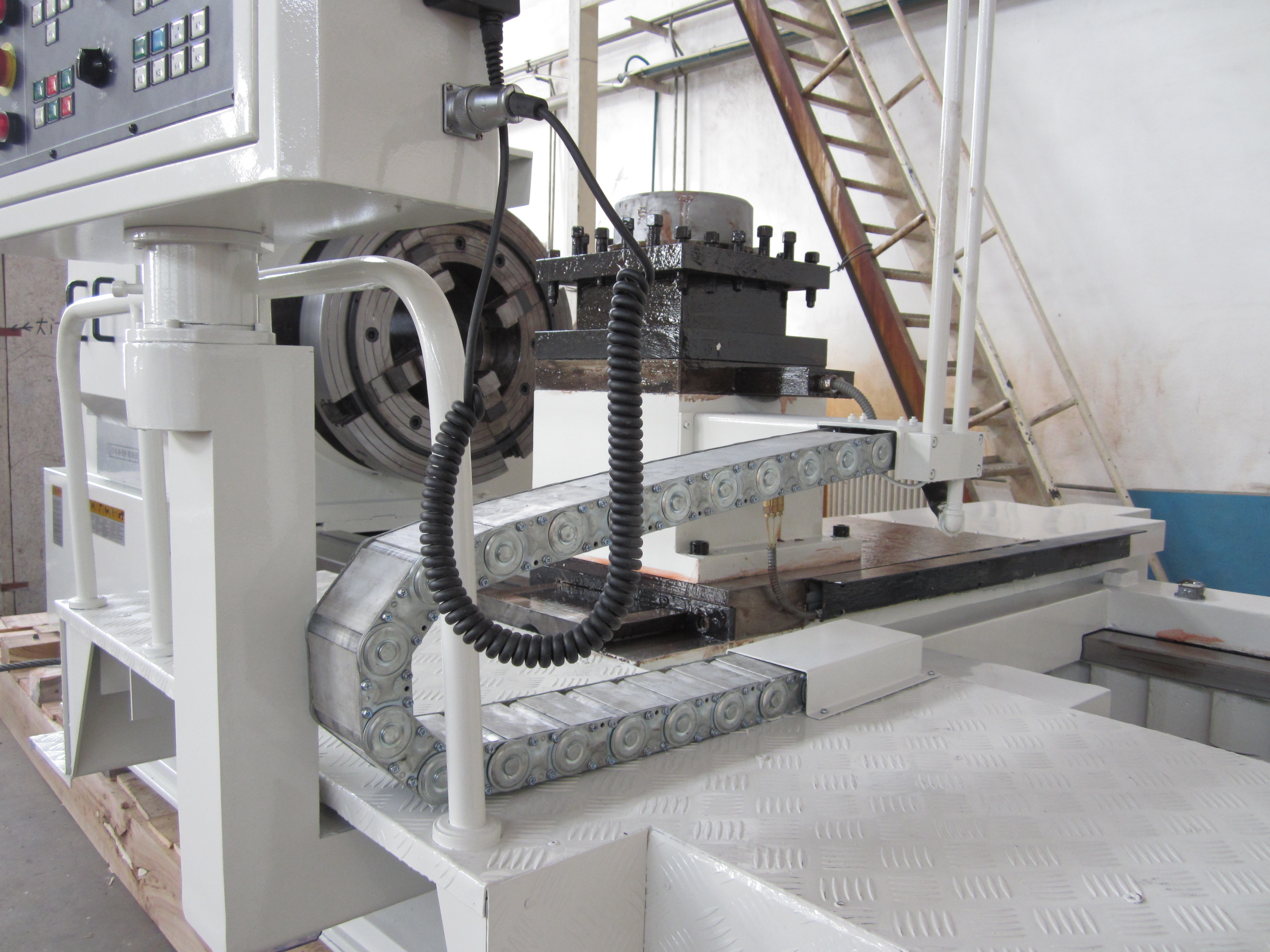 Automatic Fanuc Control Cnc Pipe Threading Lathe