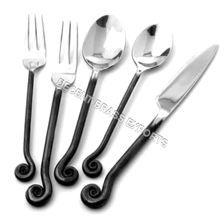 Table Cutlery - Stainless Steel | Food Safe, Shiny Appeal, Dishwasher Safe, Smooth Edges Finish