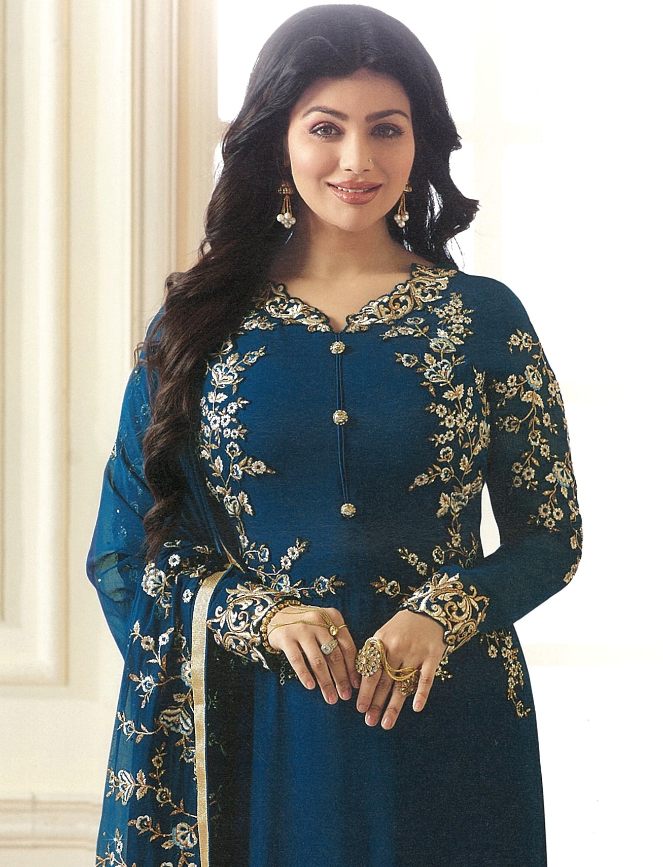 Navy Blue Churidar Suit
