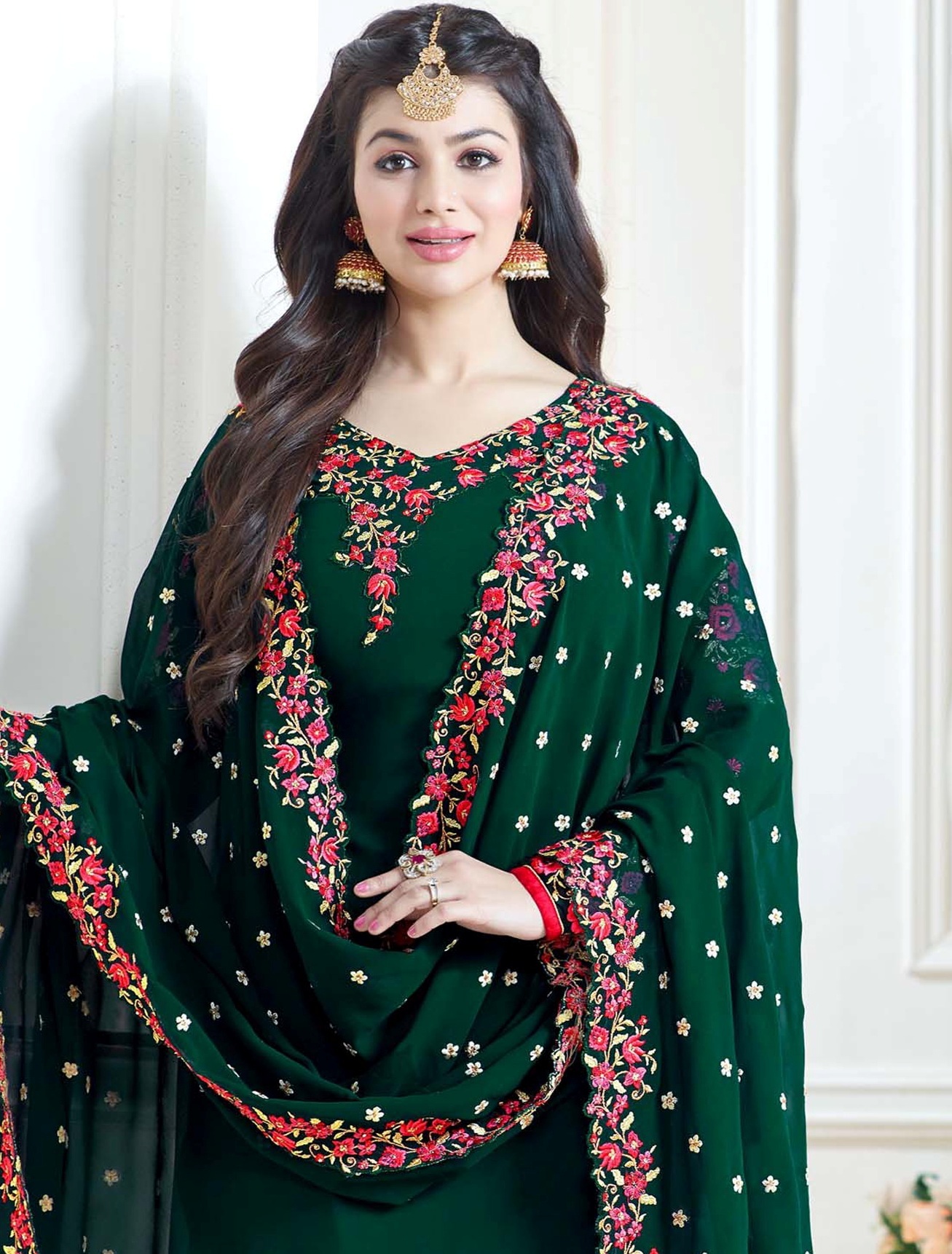 Green Churidar Suit