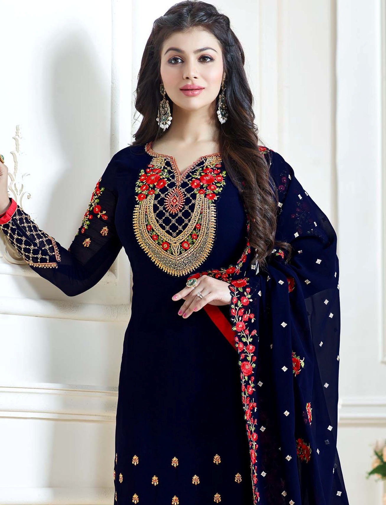 Navy Blue Churidar Suit