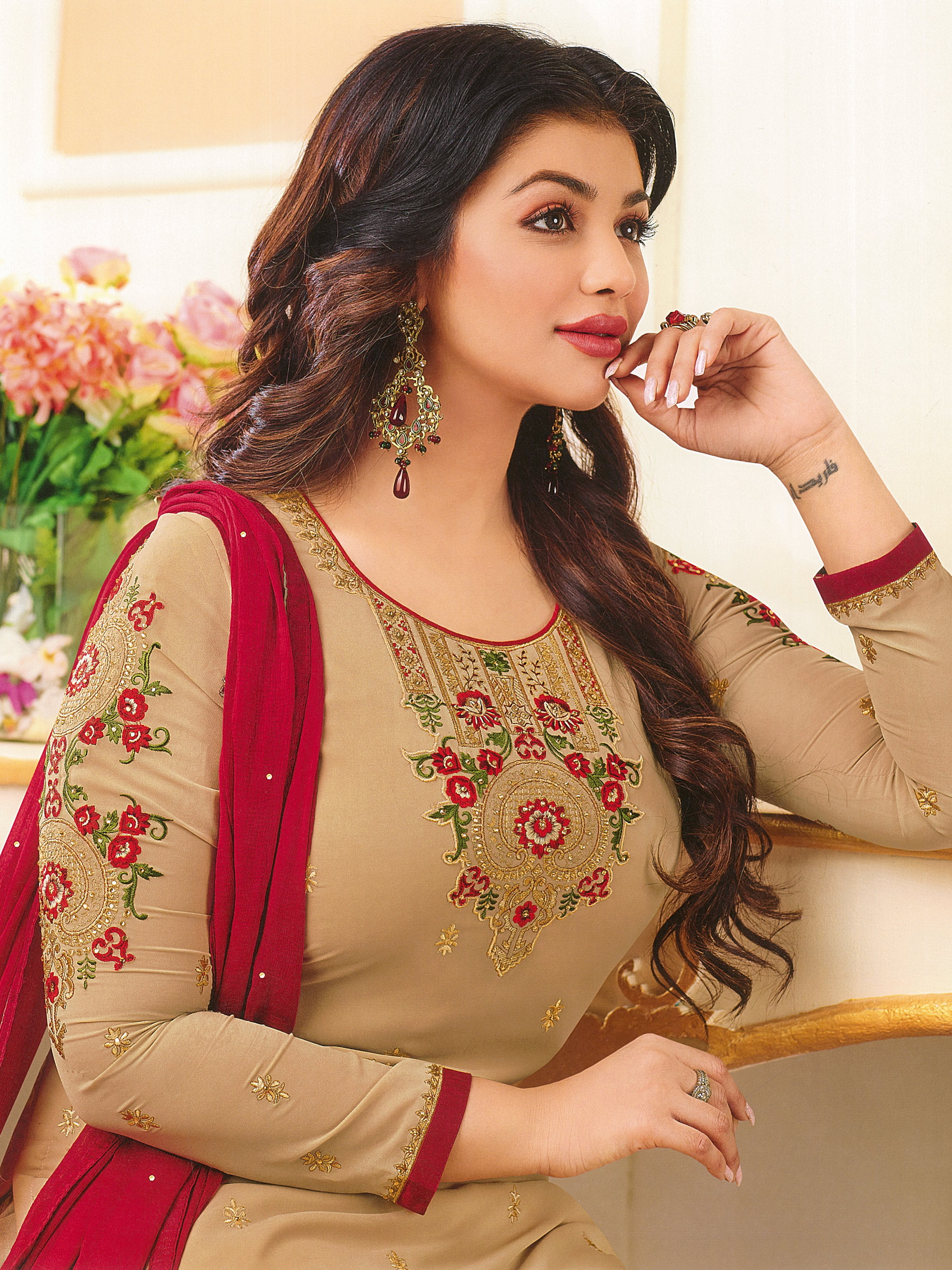 Beige Salwar Suit