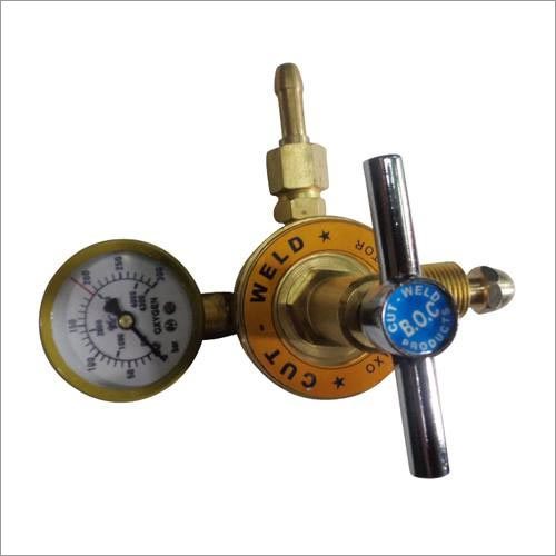 Cut Weld Regulator - Brass Chrome Plated, 1 kg Weight | Rust Proof, Compact Design, Dual Pressure Gauges