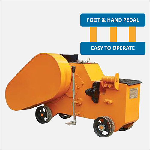 Mobile Bar Cutting Machine - Heavy Duty, Semi-Automatic, Yellow | High Performance, Low Power Consumption, Versatile for Bending and Cutting