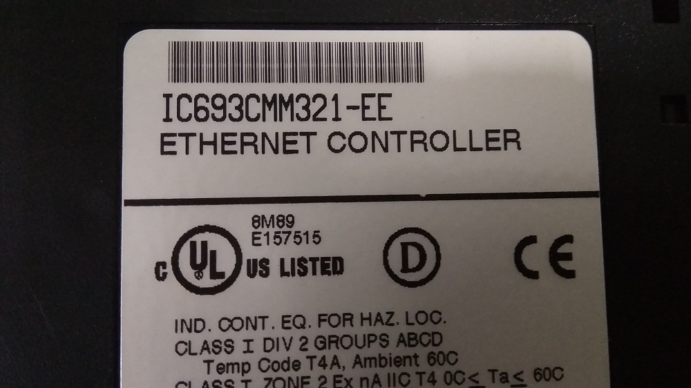 Ge Fanuc Ethernet Controller