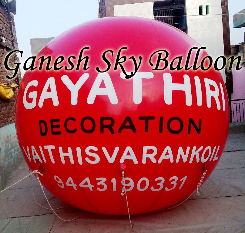 School Sky Balloons - Pvc, 10x10 Feet Circle Sky Balloon | Attractive, Durable, Eco-friendly, Customizable Design In White With Digital Printing