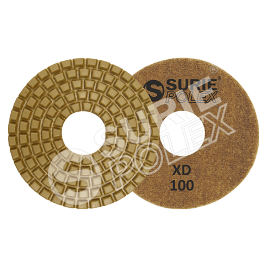 Dcrf-4u2-xd Flexible Diamond Pad - Resin Bond, 4 Inch Diameter, Round Shape | Wet & Dry Usage, Durable Diamond Polishing Material