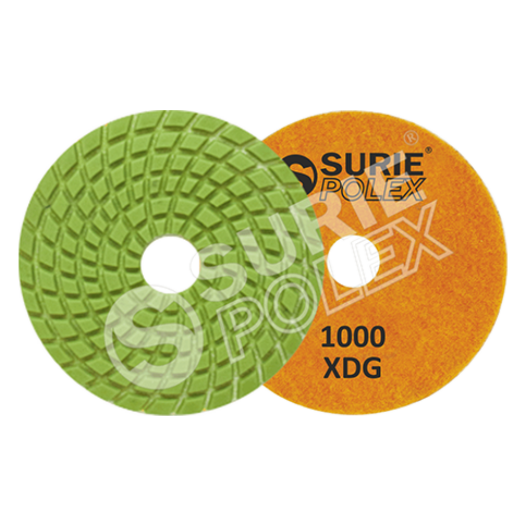 Dcrf-7s1concrete Polishing Pads - Diamond Wet Polishing Pad, Flexible Diamond Material, Velcro-backed, Grits From 60 To 12000 For Superior Polishing