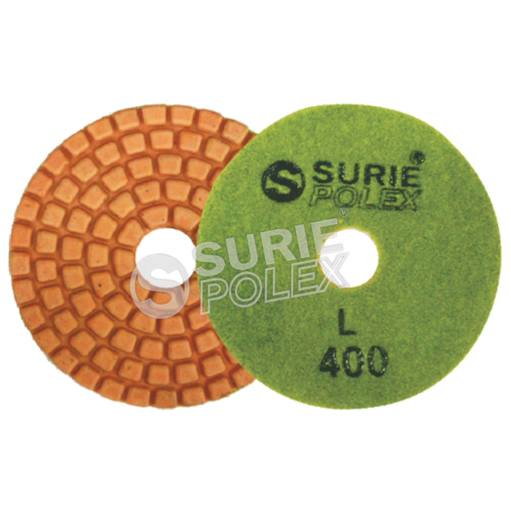 Dcrf-7s1concrete Polishing Pads - Diamond Wet Polishing Pad, Flexible Diamond Material, Velcro-backed, Grits From 60 To 12000 For Superior Polishing