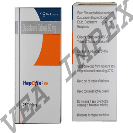 Hepcfix 60 Mg (Daclatasvir Tablets) - 60 Mg Antiviral For Chronic Hepatitis C Treatment , Fewer Side Effects , Adult Use , Easy Dose Management