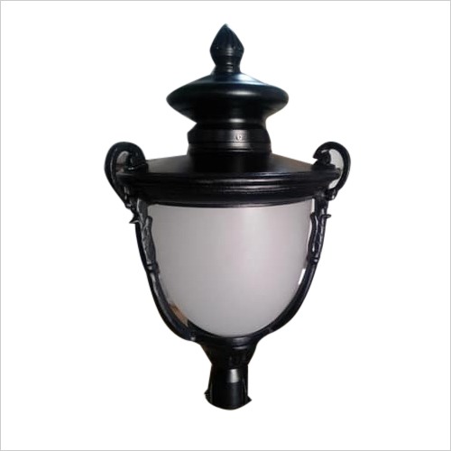 ब्लैक गार्डन पोस्ट टॉप लाइट