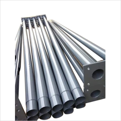 Silver Stainless Steel Light Pole