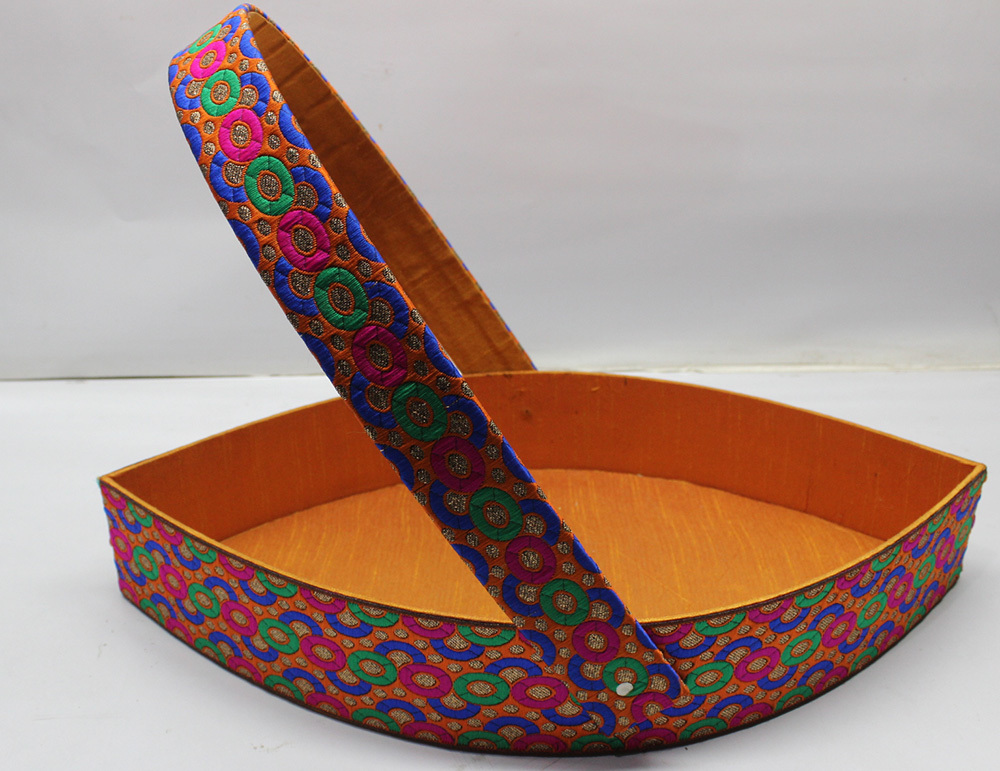 Hamper Basket - Board & Resin Material, Rectangle Shape | Hand Made Corporate Promotional Gift Basket With Logo: Riyash