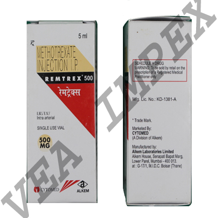Remtrex 500 Mg(methotrexate Injection Ip) - Physical Form: Liquid