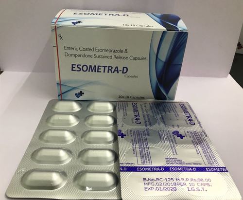 Esometra-d - Esomeprazole 40 Mg + Domeperidone 30 Mg Capsules | General Drug, Store In Cool Place