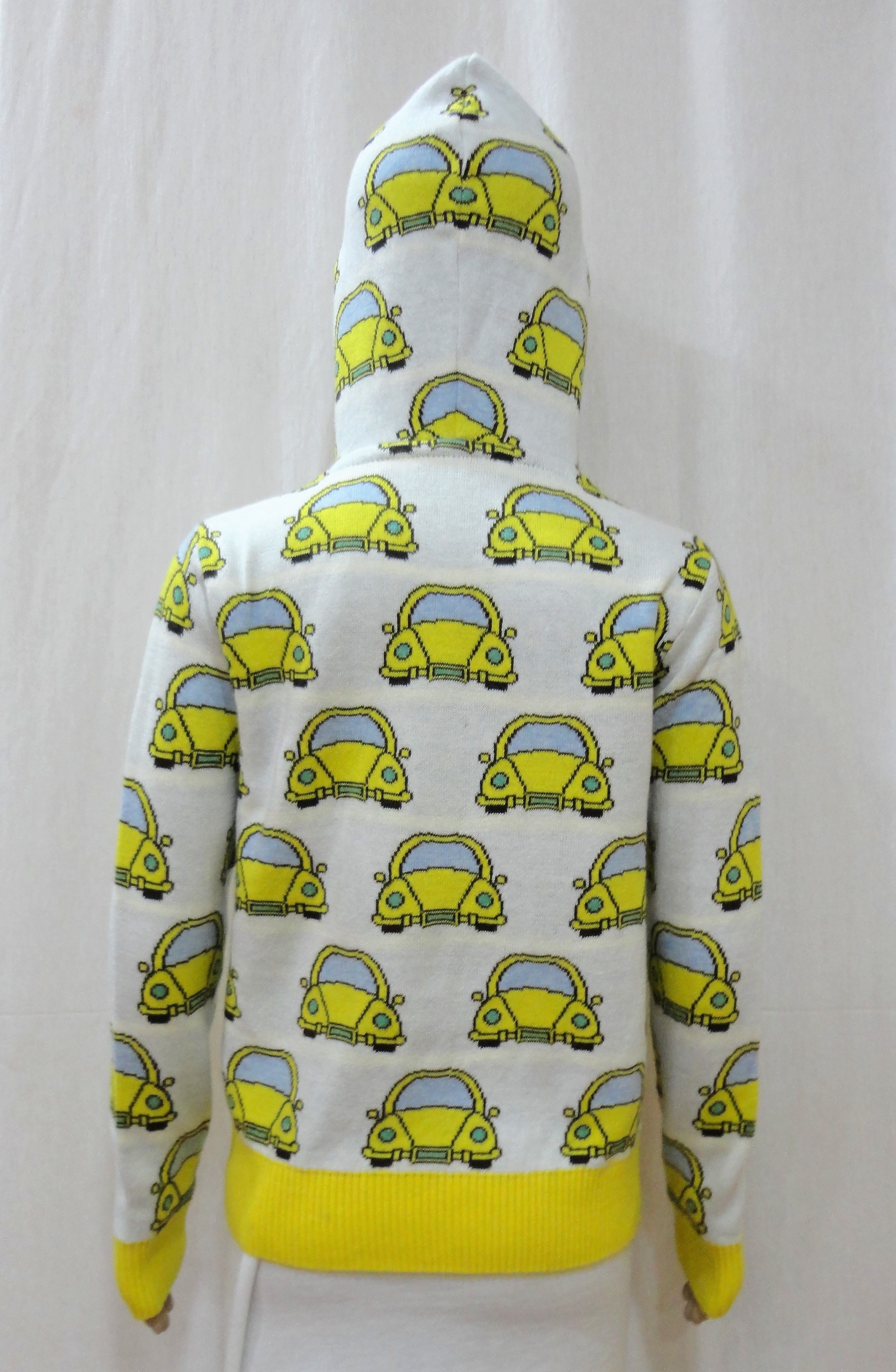 Boy Kid Hooded Sweater - Cotton Material, Size 18-26 , Long Sleeve Style With Trendy Car Patterns
