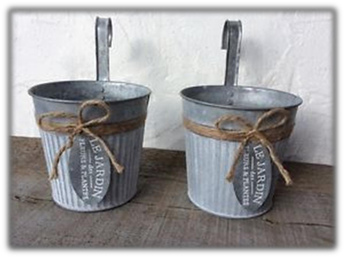 Patina Galvanized Planter