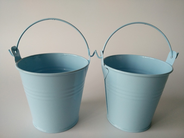 Multiple Galvanized Bucket Planter