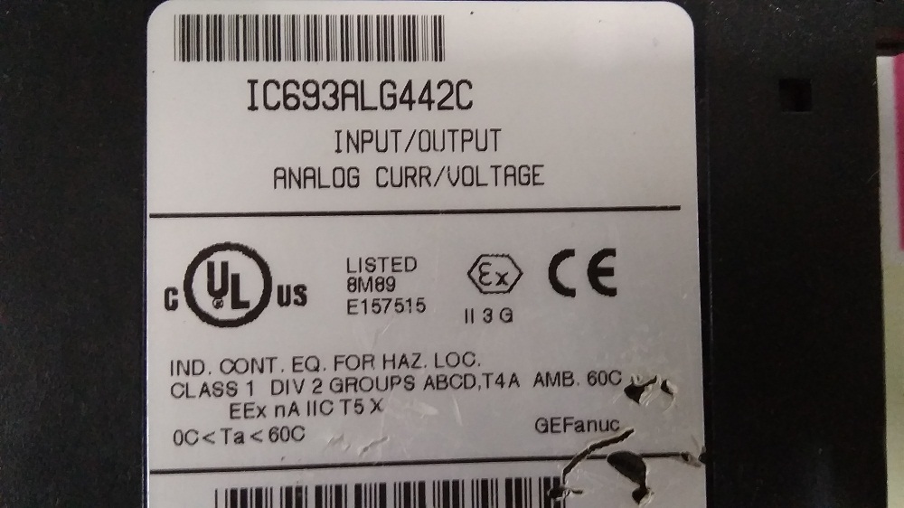 Ge Fanuc Input/output Analog Modue