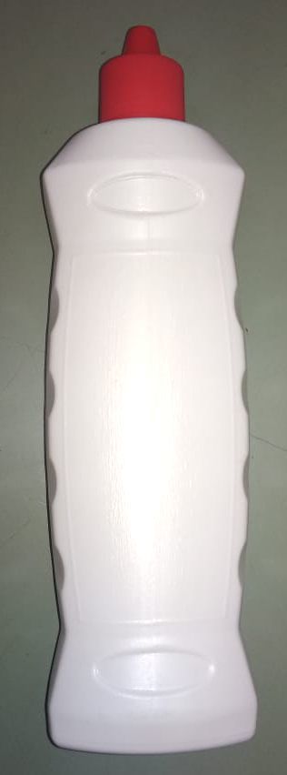 Bathroom Cleaner Bottle - Plastic, 500ml Capacity | Rigid, Leakproof, White, Scratch Proof, Chemical Resistant, Lightweight