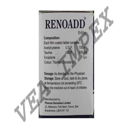 Renoadd(acetylcysteine & Taurine Tablets) General Medicines