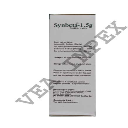 Synbeta( Amoxycillin & Sulbactam Injection) - Drug Type: General Medicines