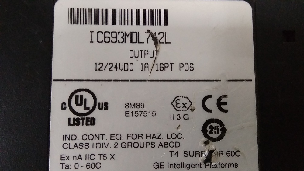 Ge Fanuc Output Module - Industrial-grade Plastic, 8 Channel 24v Dc, Hot Swappable, Overvoltage And Short Circuit Protection