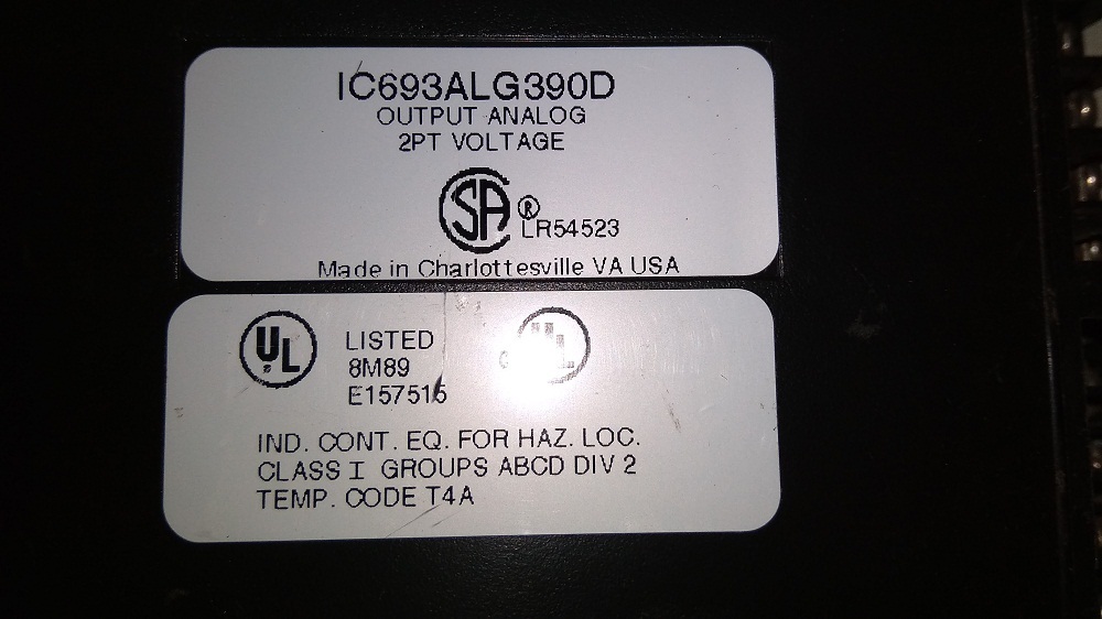 Ge Fanuc Output Analog Module