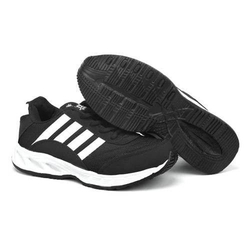 Durable Mens Black & White Shoes