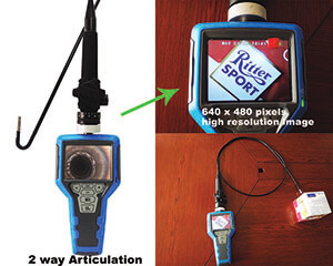 2 Way Articulation Borescope (Tx101-2a62) - Color: Blue